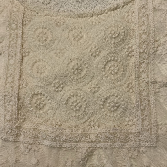 Indigo Soul Ivory Boho Lace Tunic Blouse Long Sleeve - Picture 7 of 10